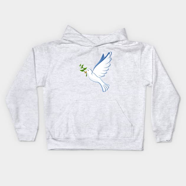 Peace dove Kids Hoodie by magamarcas